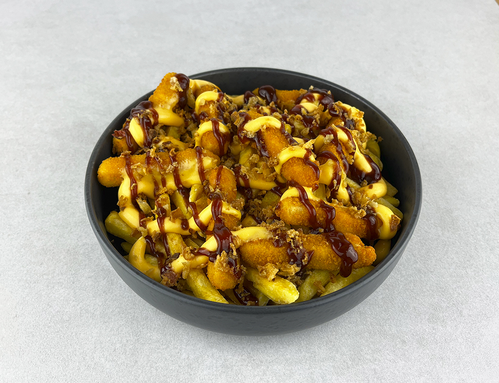 Картопля фрі з курячими стріпсами